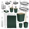 Clara Clark Shower Caddy & Bathroom Accessories Set with Bath Rugs